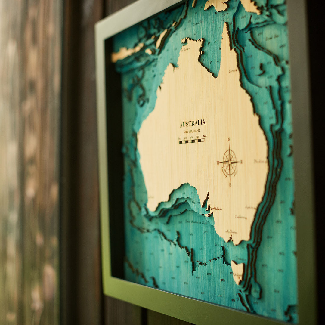 Australia 3d Map medium