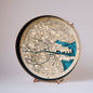 Dublin collection round wooden 3d maps