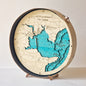 Waterford collection Round wooden 3d maps