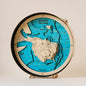 Dublin collection round wooden 3d maps