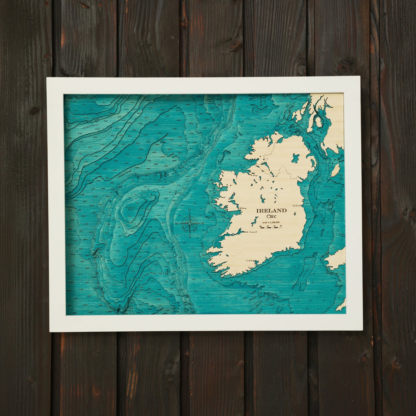 3d Map of Ireland Large HD