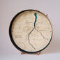 Mayo collection round wooden 3d maps