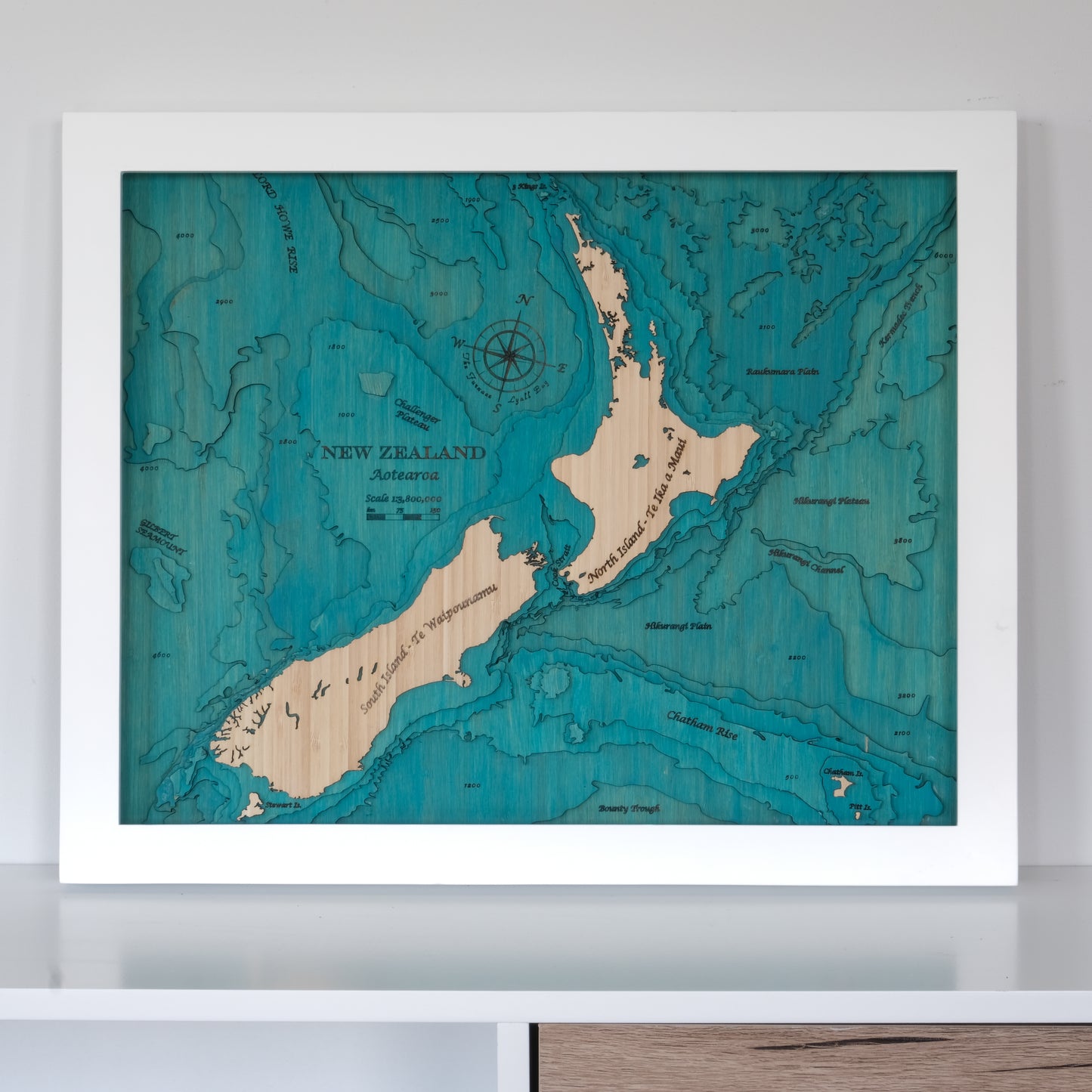 New Zealand 3d Map medium