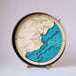 Waterford collection Round wooden 3d maps