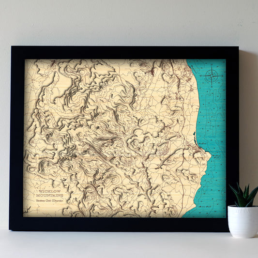 Wicklow Mountains 3d map Medium